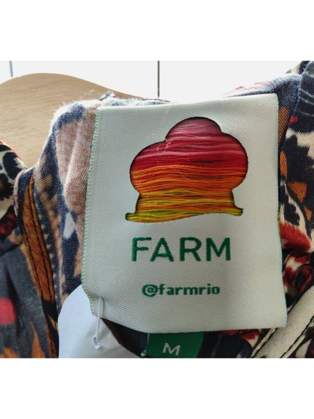 NWT Farm Rio Tapestry Garden High Neck Long Sleeve Dress Medium MSRP $399 - Picture 6 of 13